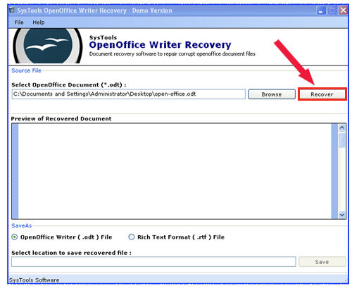 Open Office Writer Recovery Download | Sourceforge.net