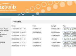 OpenPBX Screenshot 1