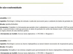 Relatório de não-conformidade