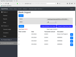 Import bank statements