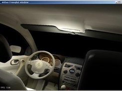 A Renault Megane car loaded from PFB files.