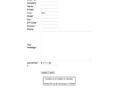 Open-PHP5-Contactform Screenshot 1