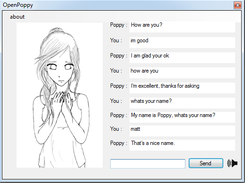 OpenPoppy the c# chatbot Screenshot 1