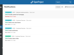 OpenProject notifications