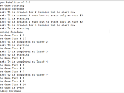 First output of the game