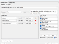 You can choose which simulation parameters you want to plot or export, using predefined plot configurations or a self-defined one.