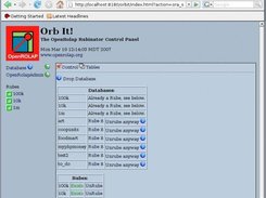 View/edit data in the OpenRolapAdmin database.