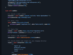 OpenSandbox Screenshot 1