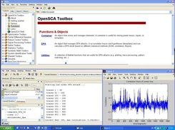 Help system and Matlab window, second-order DPA attack