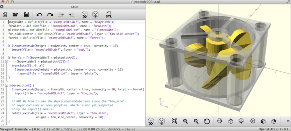 OpenSCAD Screenshot 1