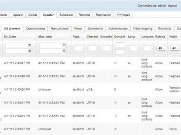 OpenSearchServer url browser