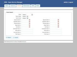 service report options