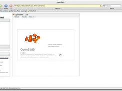 The OpenSIMS splash screen