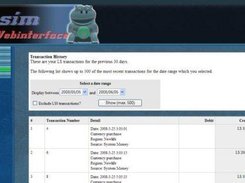 user transactions page