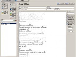 OpenSong v1.6.1: Main screen, song mode