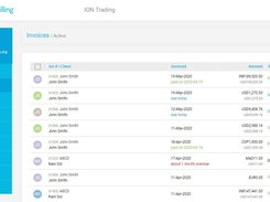 Demo screenshot - invoices