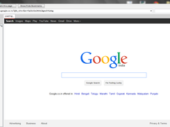screenshot of working of the browser