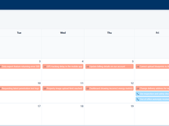 Calendar view