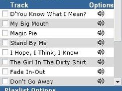 Client Interface - Album track list