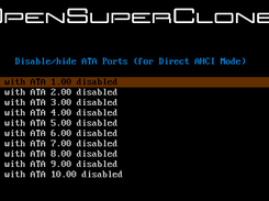 Disable ATA ports from boot menu