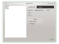 Highlight editor