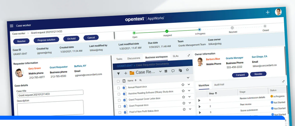 OpenText AppWorks Screenshot 1