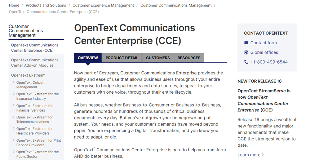 OpenText CCE Screenshot 1