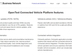 OpenText Connected Vehicle Platform Screenshot 1