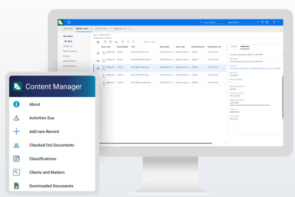 OpenText Content Manager Screenshot 1
