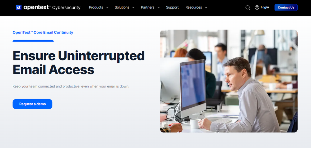 OpenText Core Email Continuity​ Screenshot 1