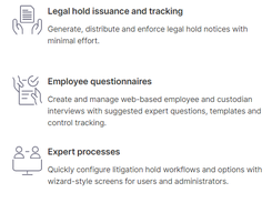 OpenText Legal Hold Screenshot 1