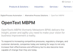 OpenText MBPM Screenshot 1