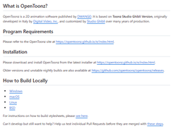 OpenToonz Screenshot 1