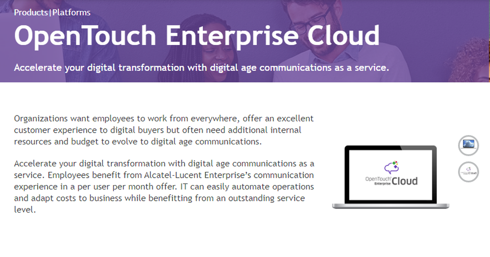 OpenTouch Enterprise Cloud Screenshot 1