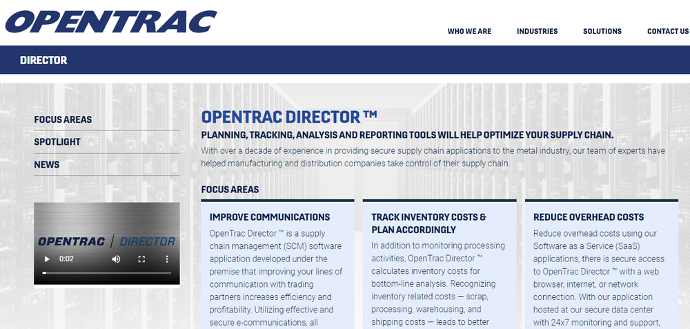 OpenTrac Director Screenshot 1