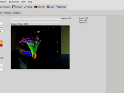 Overlay of linkages and markers on tracked video