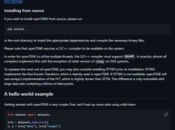 openTSNE Screenshot 1