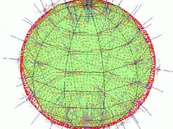 Noisy synthetic sphere inference results.