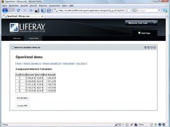 Portlet demo webapp, interest calculator