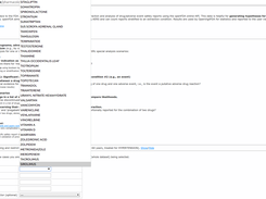 OpenVigilFDA filtering and analysis options