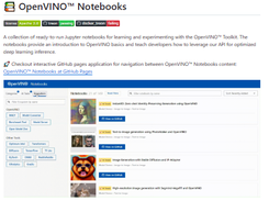 OpenVINO Notebooks Screenshot 1