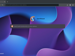 OpenWeasel new tab page.