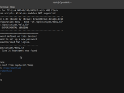Custom menu CLI