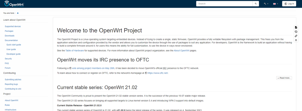 OpenWrt Screenshot 1