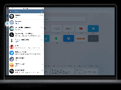 Opera browser - Telegram integrated