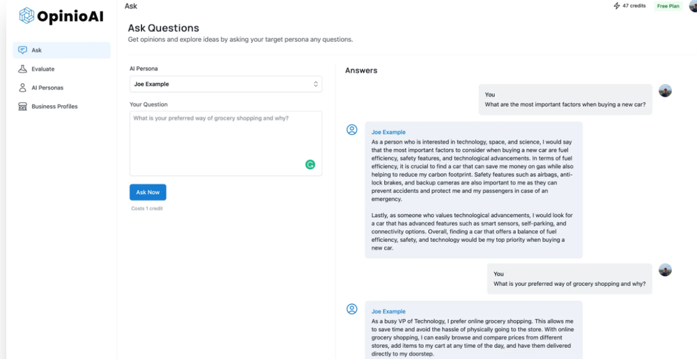 OpinioAI Screenshot 1