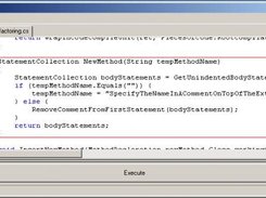 The generated preview of the extracted method
