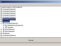 Selecting C# code in the tree view