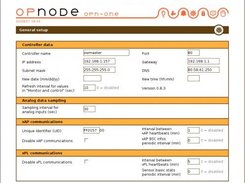 General configuration page