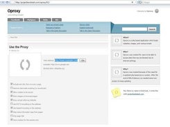 Oproxy V0.1 Frontpage